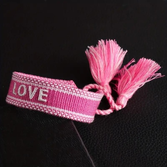 Happiness Bohemia Embroidery letter tassel Bracelet handmade Adjustable … - Picture 6 of 8